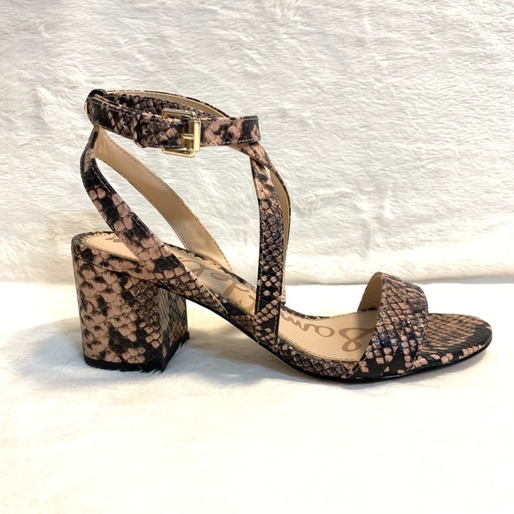 Sam Edelman Snake Print Sandals - Picture 7 of 16